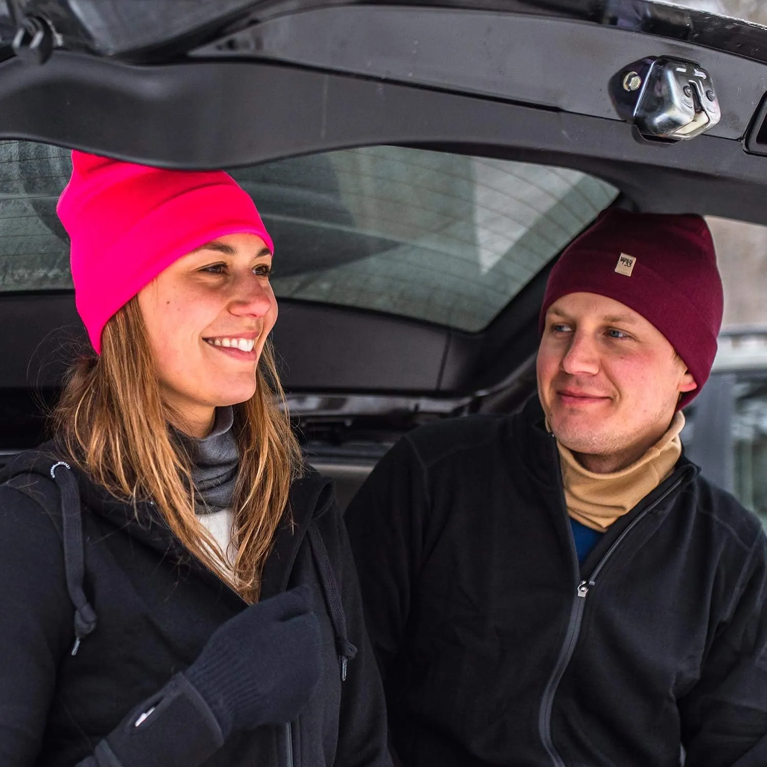 100% Merino Wool Cuff Beanie - Mens & Womens Warm Winter Hat - Watch Cap - Toque
