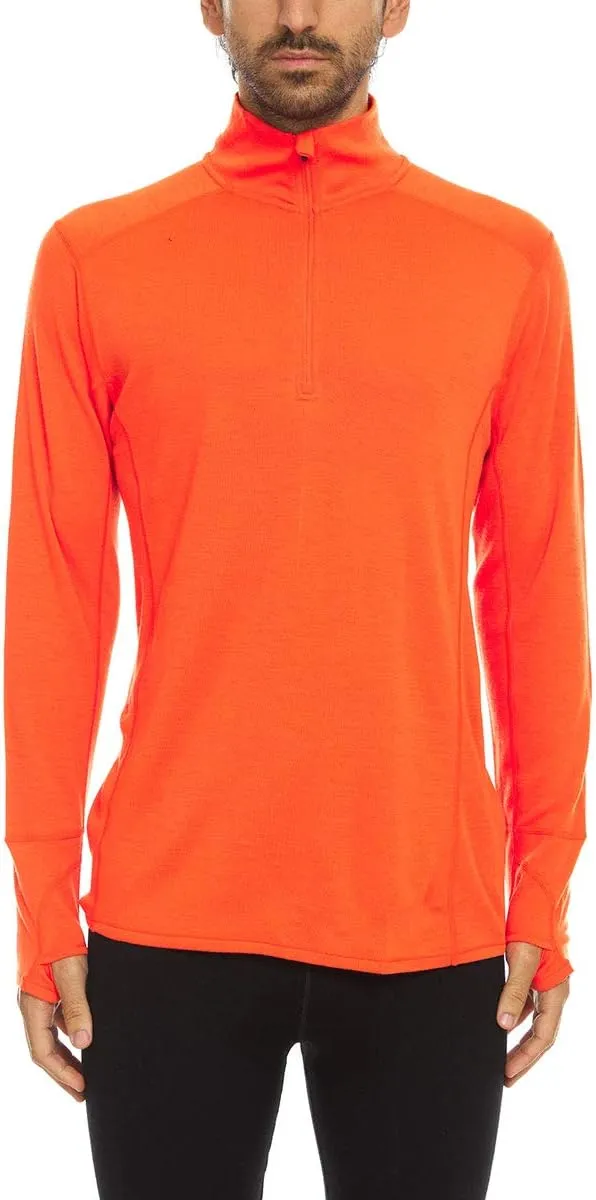 100% Merino Wool - Men’s Midweight Quarter Zip - Warm Pullover - Midlayer