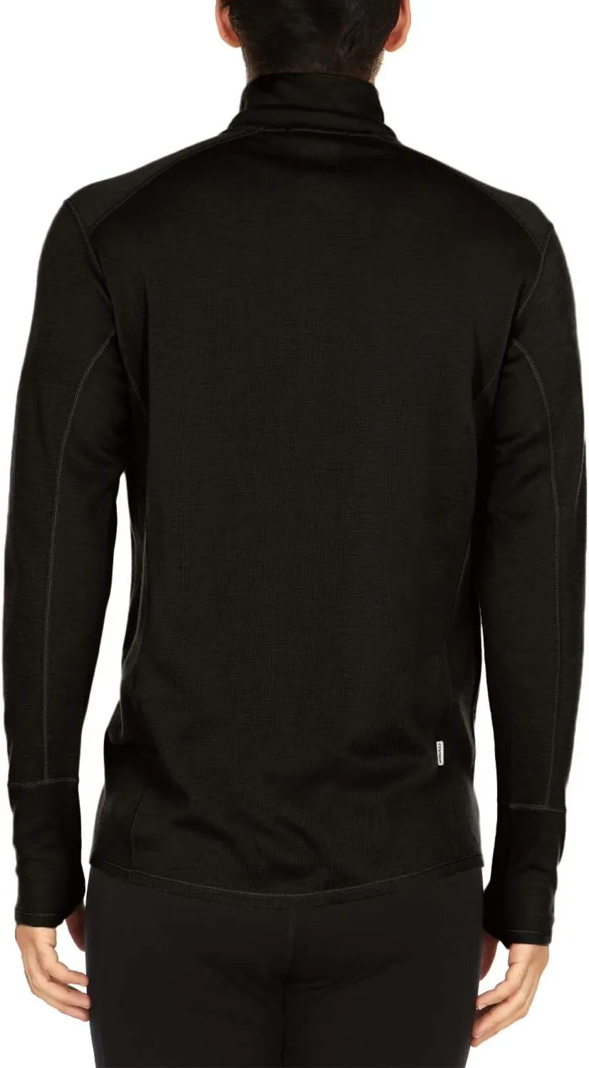 100% Merino Wool - Men’s Midweight Quarter Zip - Warm Pullover - Midlayer