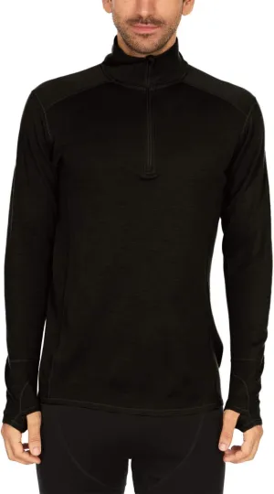 100% Merino Wool - Men’s Midweight Quarter Zip - Warm Pullover - Midlayer