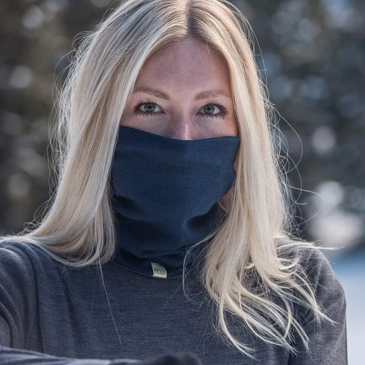100% Merino Wool - Midweight Neck Gaiter - Skiing Neck Warmer - Winter Face Mask - Multipurpose Headwear