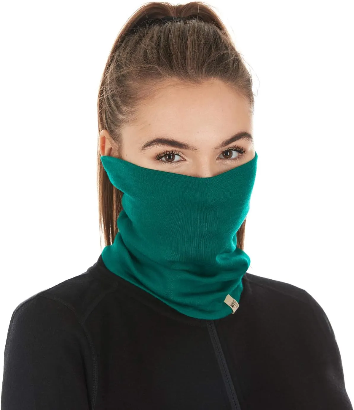 100% Merino Wool - Midweight Neck Gaiter - Skiing Neck Warmer - Winter Face Mask - Multipurpose Headwear