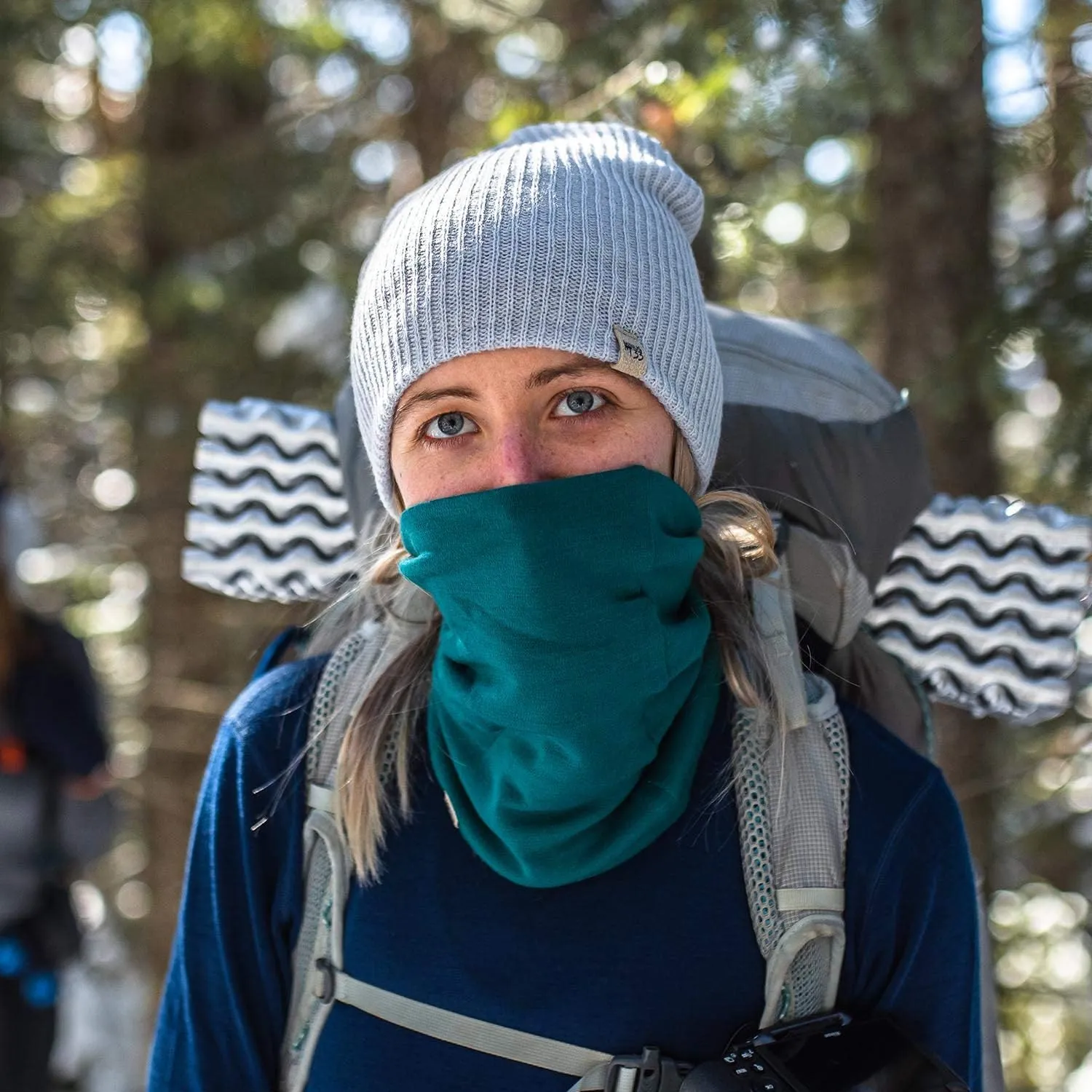 100% Merino Wool - Midweight Neck Gaiter - Skiing Neck Warmer - Winter Face Mask - Multipurpose Headwear