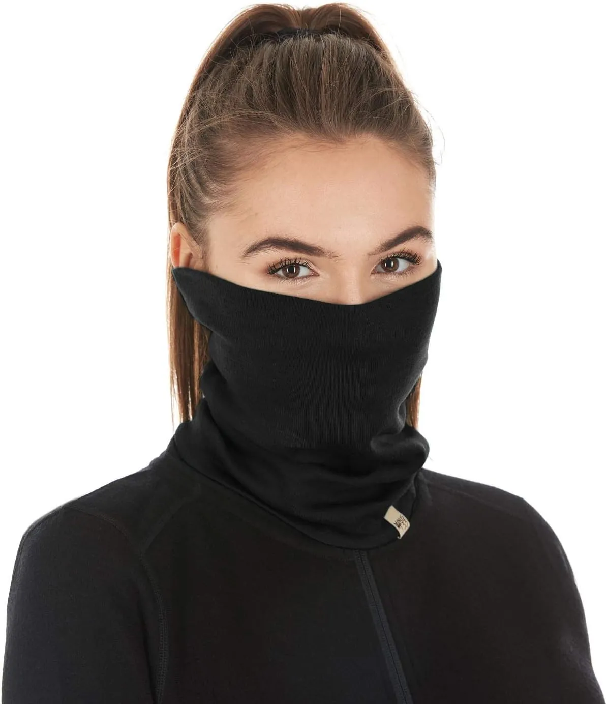 100% Merino Wool - Midweight Neck Gaiter - Skiing Neck Warmer - Winter Face Mask - Multipurpose Headwear