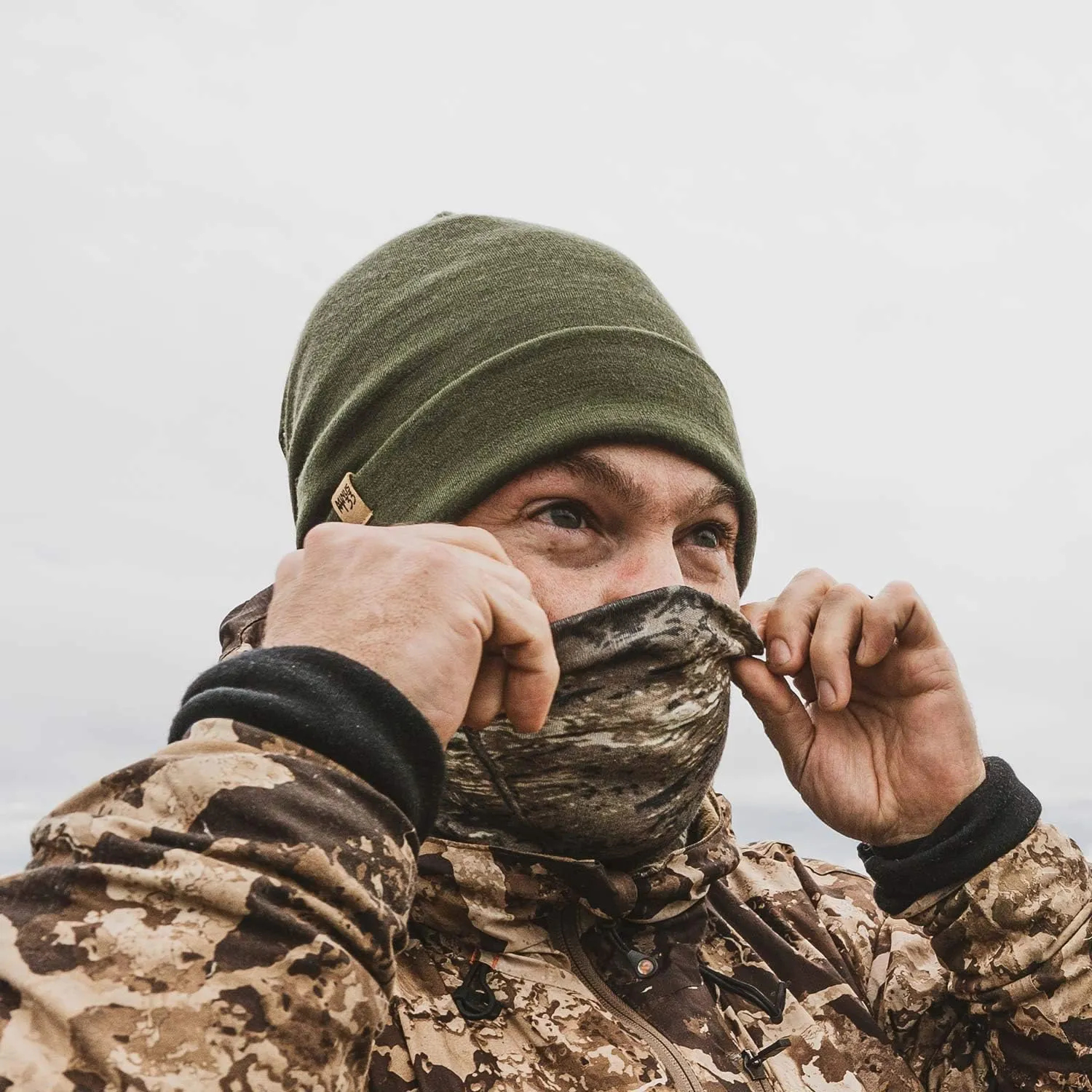 100% Merino Wool - Midweight Neck Gaiter - Skiing Neck Warmer - Winter Face Mask - Multipurpose Headwear