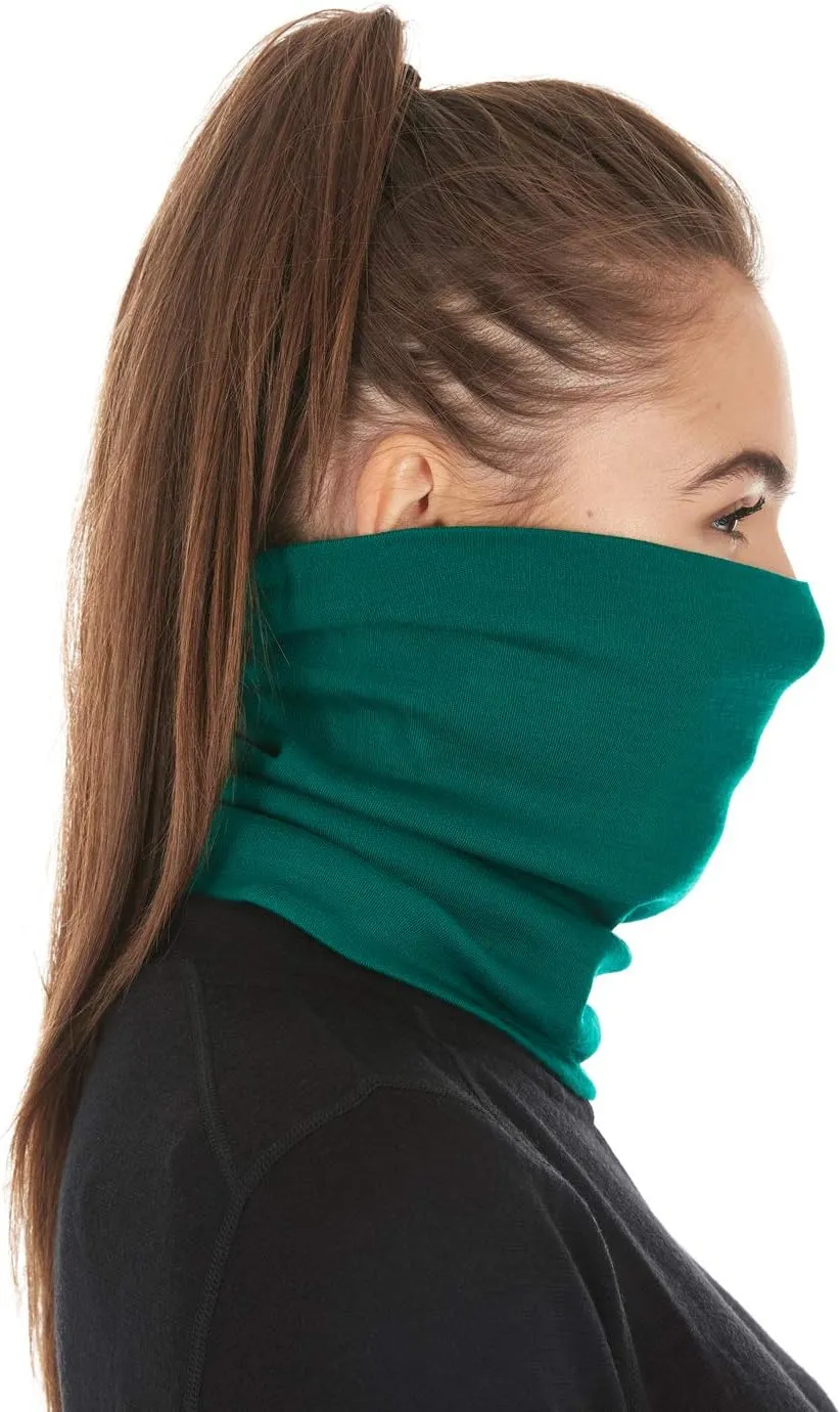 100% Merino Wool - Midweight Neck Gaiter - Skiing Neck Warmer - Winter Face Mask - Multipurpose Headwear