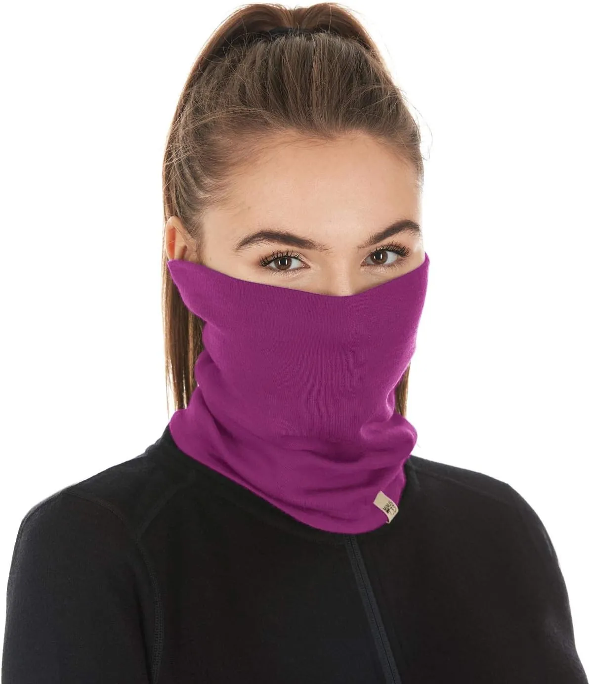 100% Merino Wool - Midweight Neck Gaiter - Skiing Neck Warmer - Winter Face Mask - Multipurpose Headwear