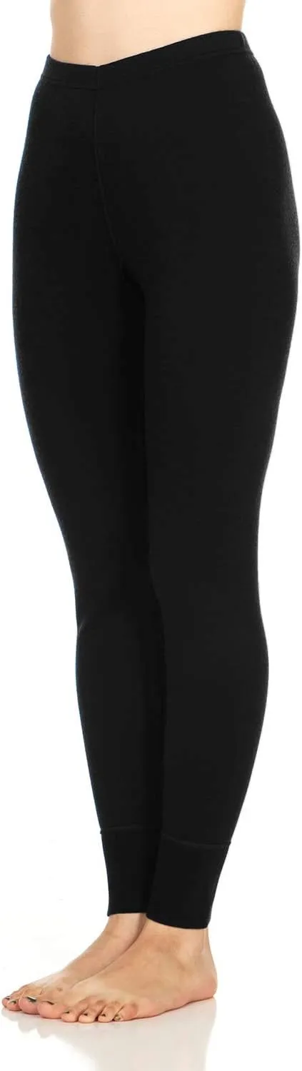 100% Merino Wool Women's Base Layer Bottoms - Thermal Underwear - No Itch Renewable Fabric