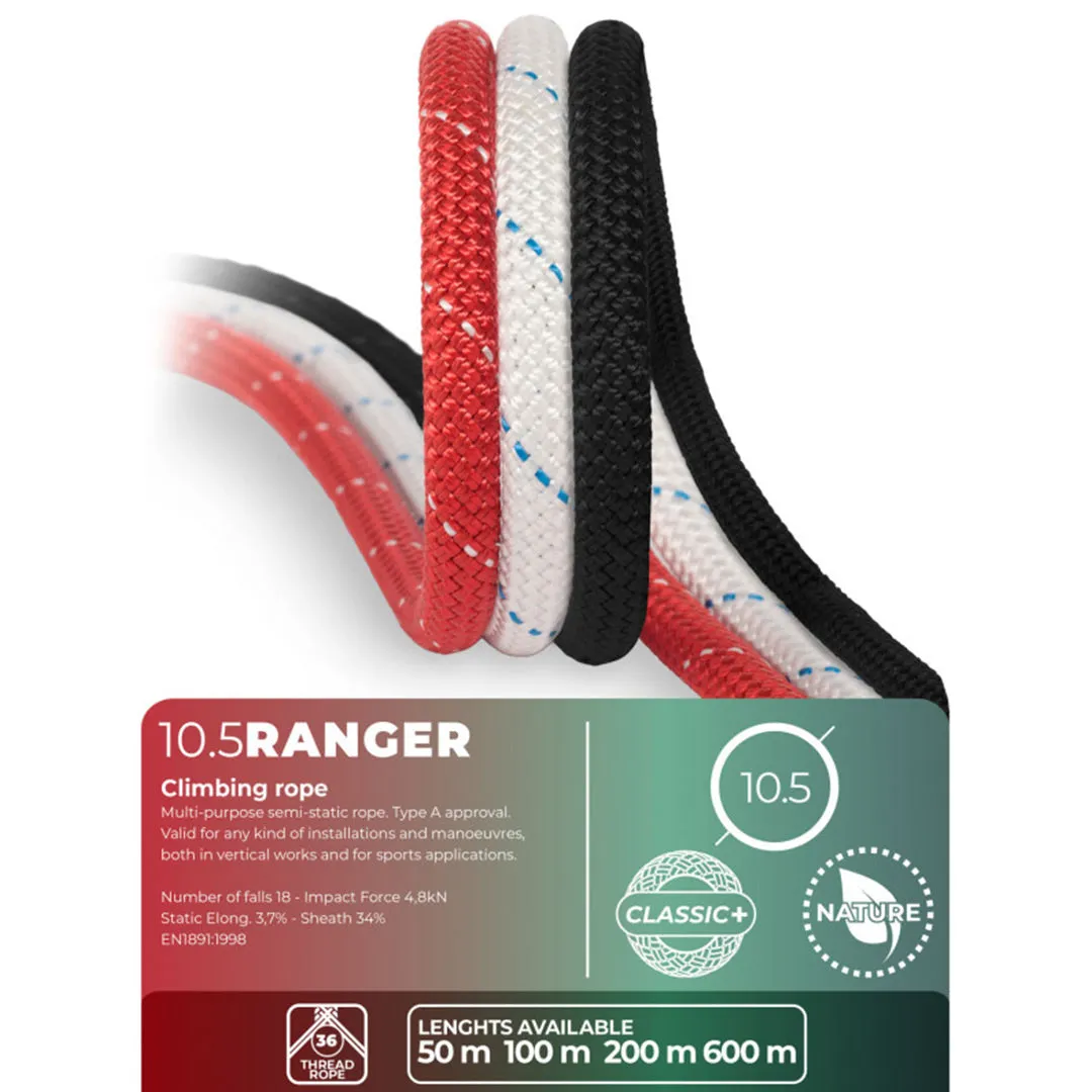 10.5 mm Ranger Static Rope (per meter)