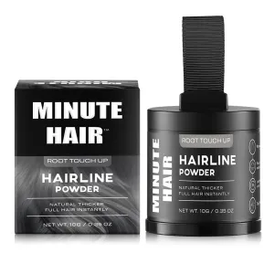 10g Minute Hair Hairline shadow powder waterproof root retouch cover Up powder Thicker Fuller cover grey hair and Beard instantly for men and women (LIGHT BLONDE)