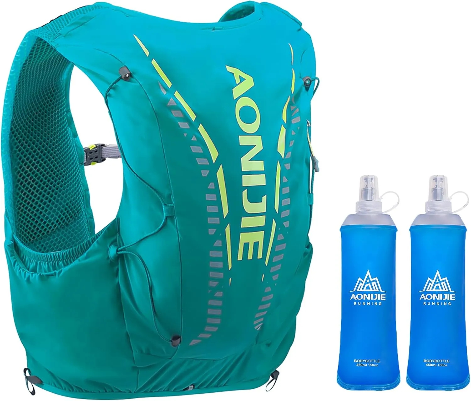 12L High Capacity Hydration Backpack with 8 Pockets Lightweight Trail Running Vest for Hiking, Cycling, Climbing, Camping