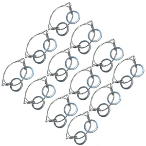 12Pcs Survival Chain Outdoor Saw Portable Hand Tools for Camping Hiking Hunting Lightweight with Comfortable Grip for Emergency Preparedness
