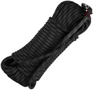 14mm Static Safety Rescue Rope,Hiking Safety Escape Rope, 10~200m Escape Rope Ice Climbing Equipment Fire Rescue Rope (Color : Black, Size : 14mm x 15m)