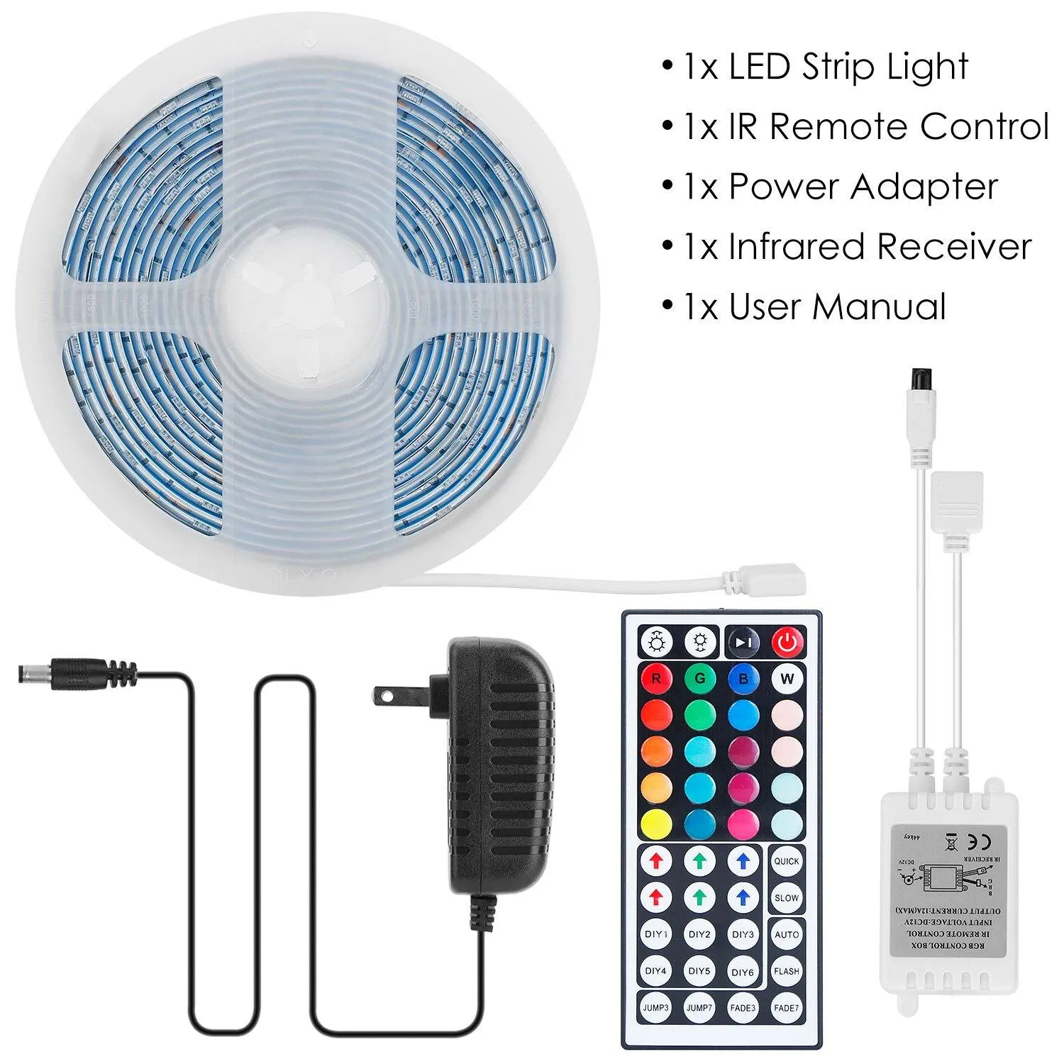 16.4FT 150 LEDs RGB Color Changing Lamp