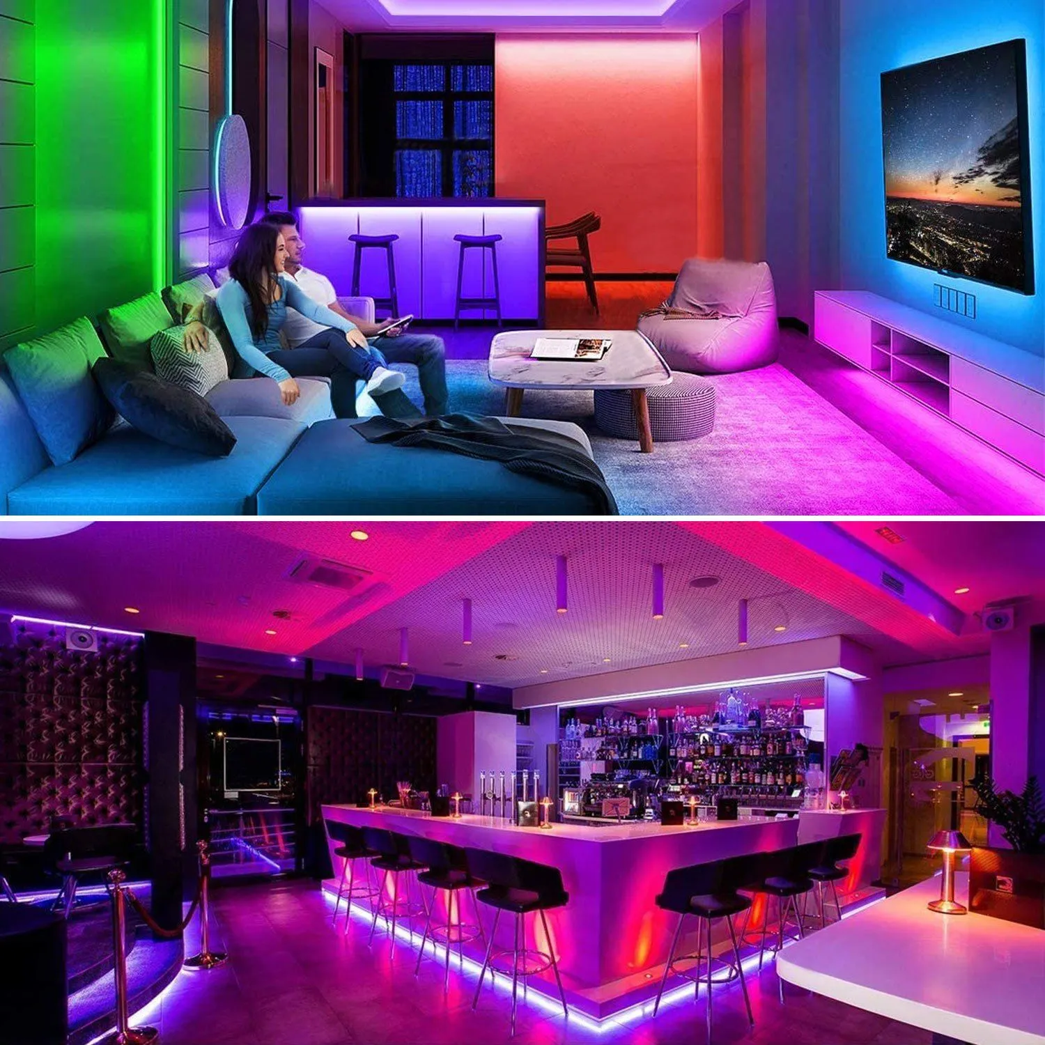 16.4FT 150 LEDs RGB Color Changing Lamp