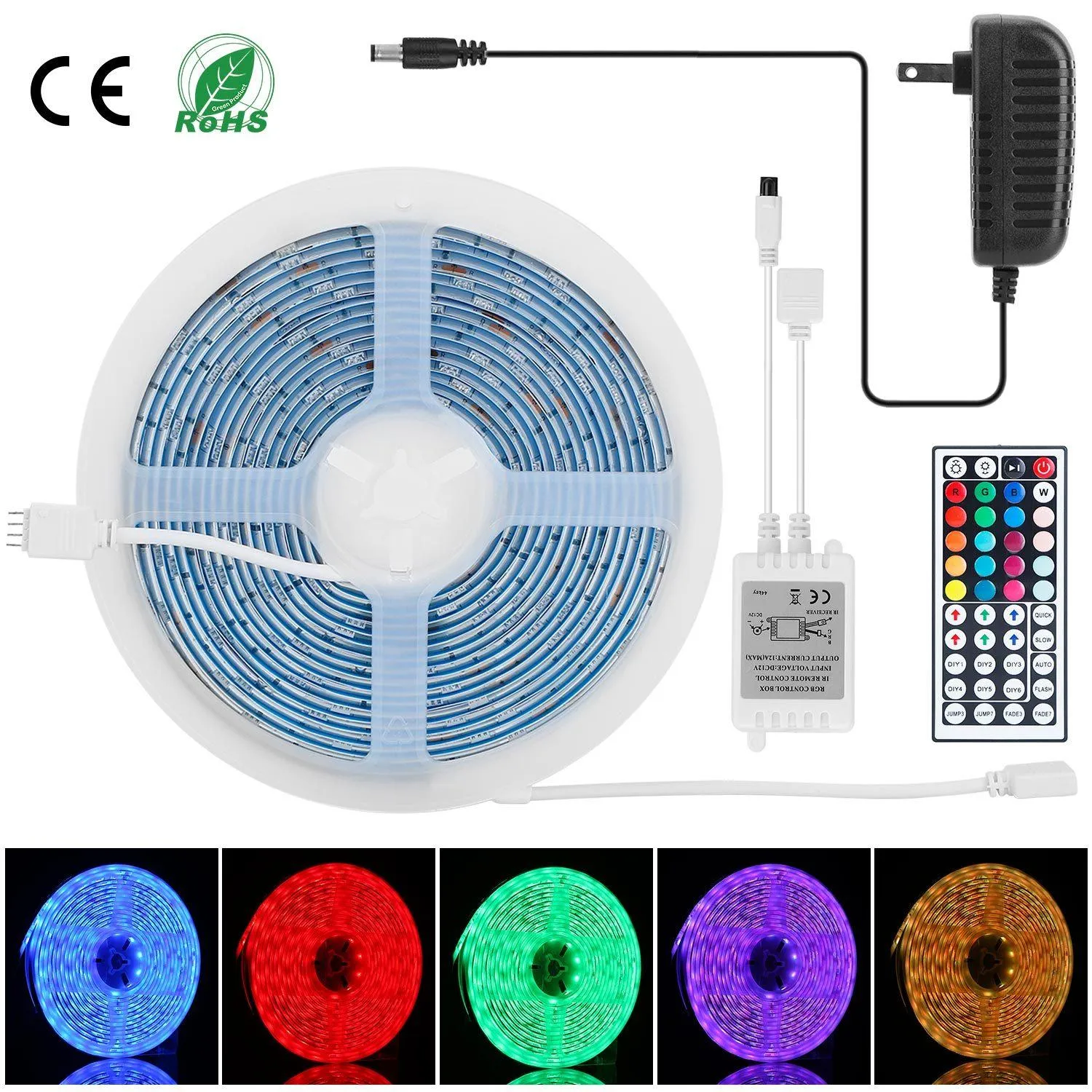 16.4FT 150 LEDs RGB Color Changing Lamp