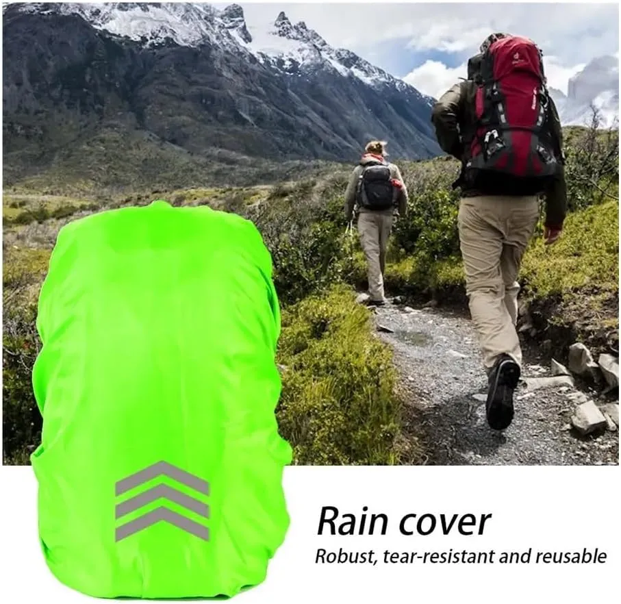 18-45L Backpack Cover Reflective Waterproof Backpack Rain Cover for Night Visibility Uv-Proof Protector Outdoor Dustproof