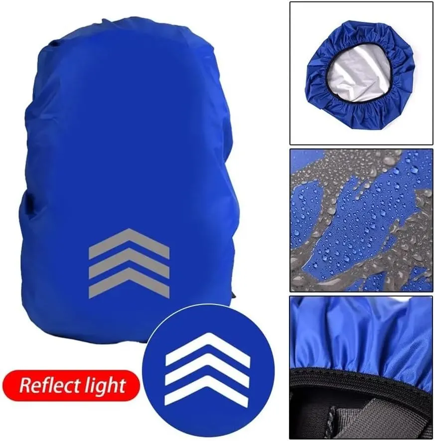 18-45L Backpack Cover Reflective Waterproof Backpack Rain Cover for Night Visibility Uv-Proof Protector Outdoor Dustproof