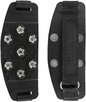 1pair Outdoor Ice Grippers Non- Crampons for Shoes Traction Spikes for Climbing Hiking and Activities Easy to Clean for Various Footwear