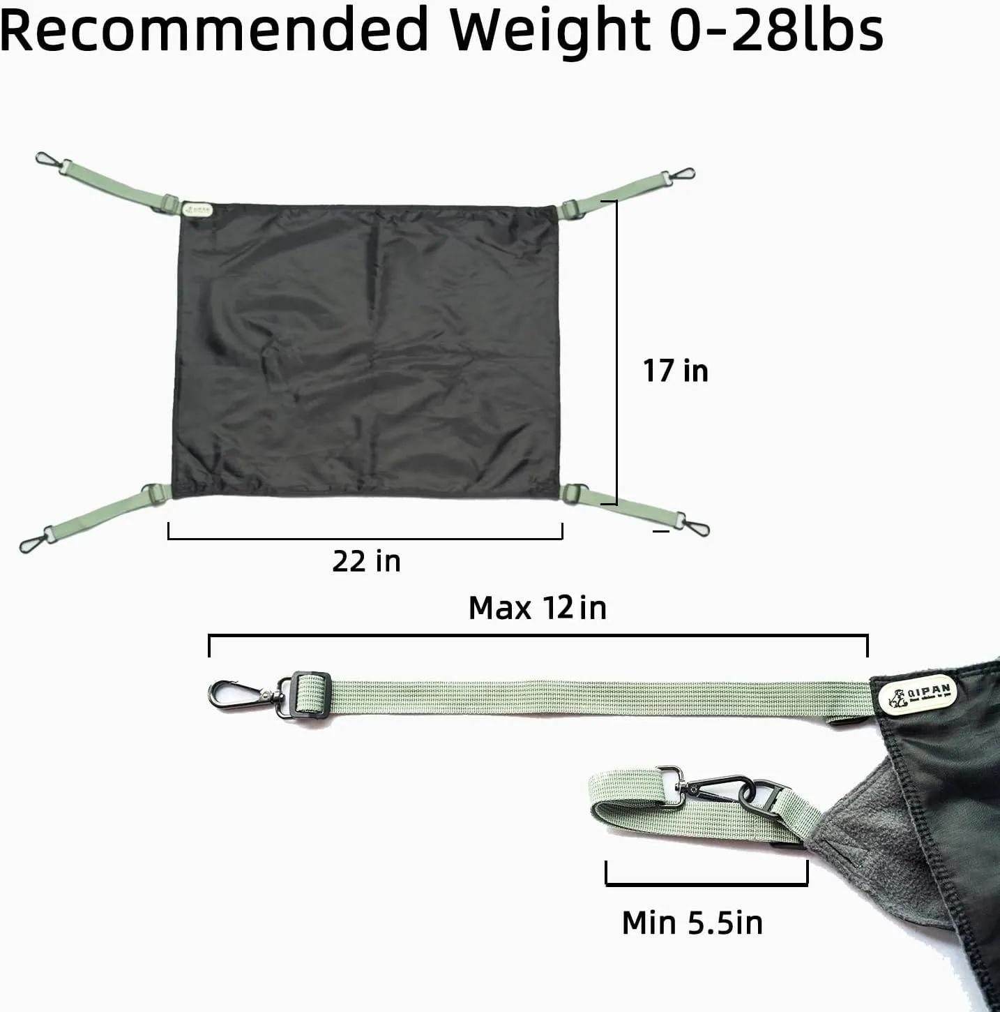 2-Piece Reversible Cat Hammock, Hanging, Washable, Waterproof, Cooling Pad for Cats (Large, BlackRed)