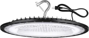 200W UFO Led High Bay Light Fixture,120VAC,30800LM,5000K Daylight Commercial Shop Bay Lighting,[850W MH/HPS Equiv.] US Plug Area Lighting for Garage/Warehouse/Barn/Gym/Factory/Workshop