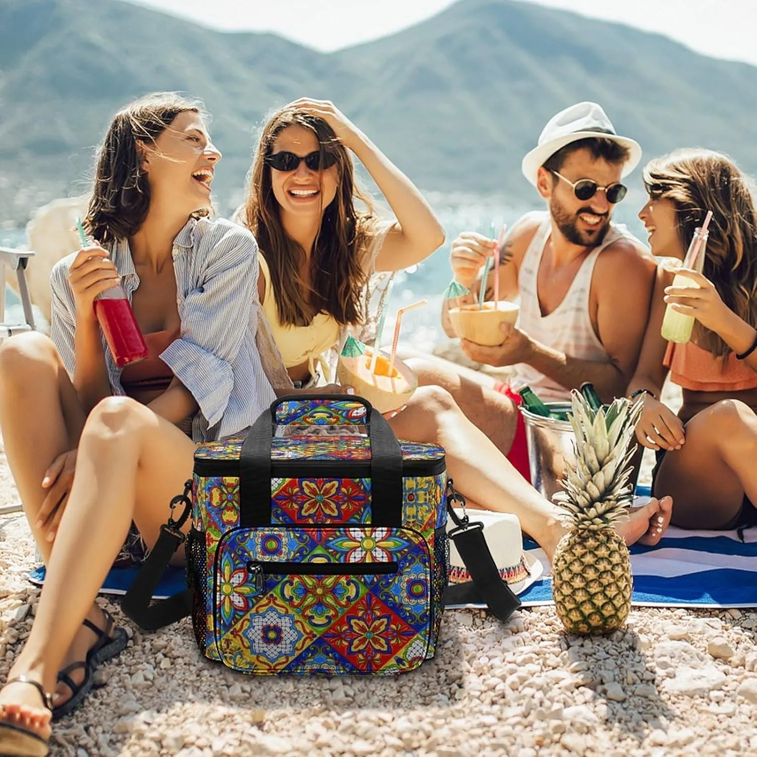 22.5L Insulated Camping Coolers Bag Large Leakproof Ice Chest for Beach Travel Picnic