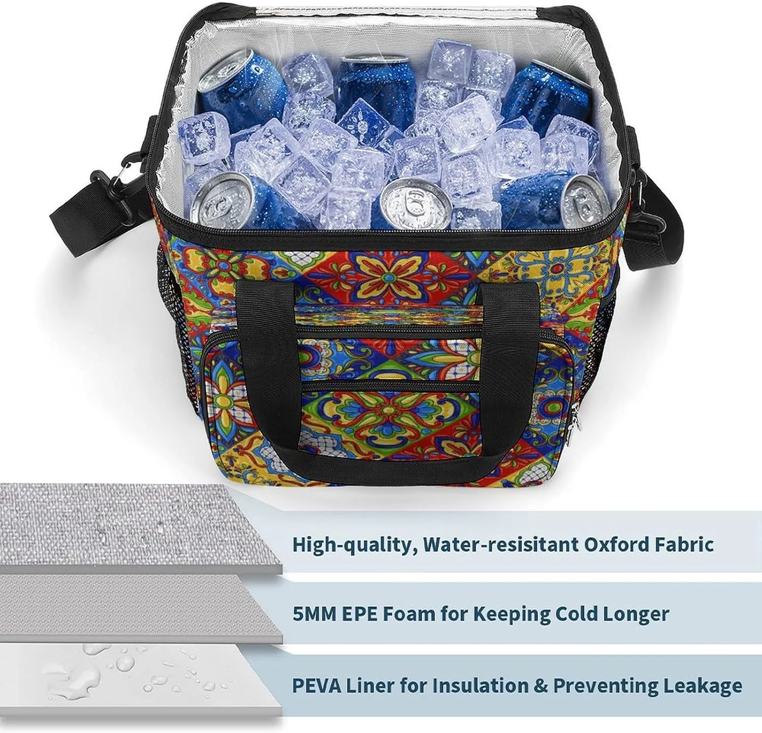 22.5L Insulated Camping Coolers Bag Large Leakproof Ice Chest for Beach Travel Picnic