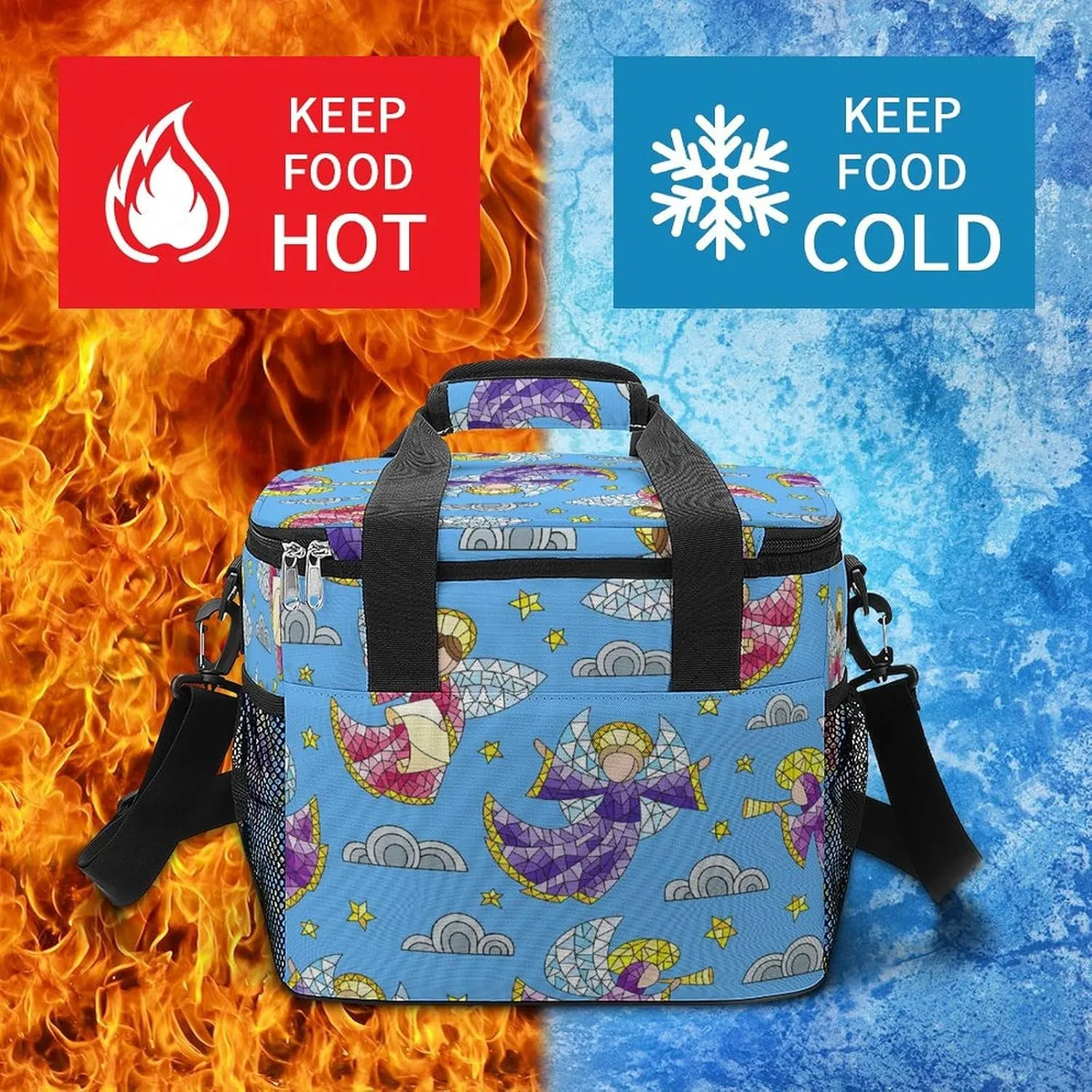 22.5L Waterproof Soft Cooler BagInsulated Lunch Box for Camping Fishing Beach Road Trips