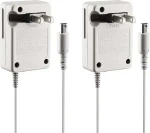 2Pack Nintendo 3DS AC Adapter - Travel & Home Charger (100-240 v) for 3DS, 2DS, New 3DS, New 2DS, DSi & DSi XL
