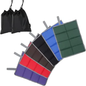 2pcs Sitting Pad, Foldable Foam Seat Mat, Waterproof Seat Cushion with Storage Bags, Outdoor Folding Foam Sitting Mat for Hiking, Picnic, Camping, Backpacking