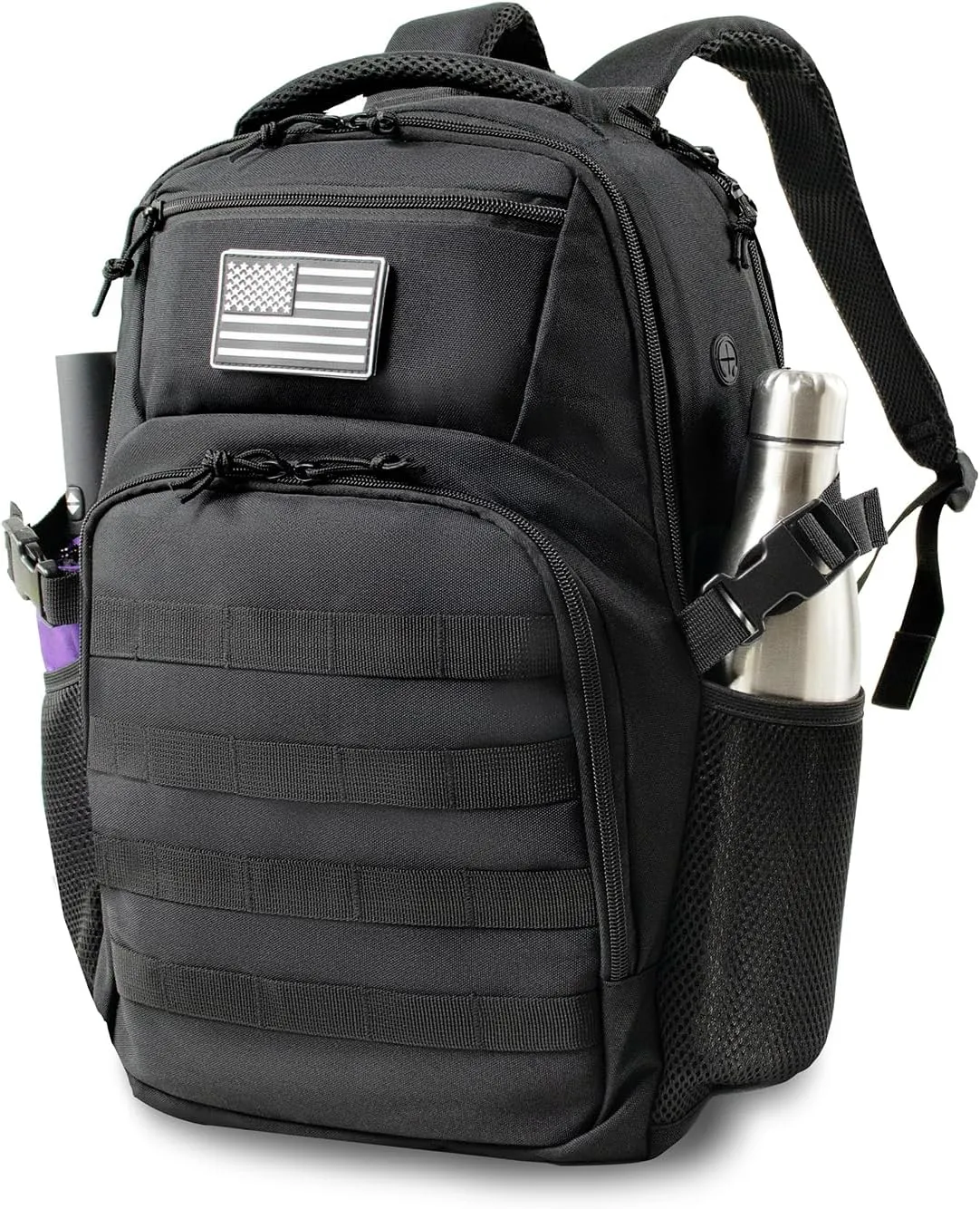 30L Military Travel Laptop Backpack 17-inch Backpack For Women Business Carry On Flight Approved Small Black Backpack Bug Out Bag Work Gym Weekend Bag Men's Assault Bags Back Pack