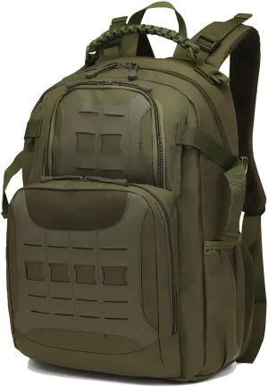 30L Tactical Backpack Waterproof Molle Military Backpack with Laptop Compartment - Lightweight EDC Hiking Daypack for Travel, Work, Outdoor & Emergency