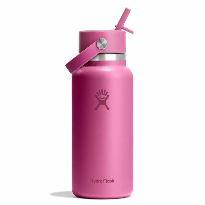 32 oz Wide Mouth with Flex Straw Cap Bottle