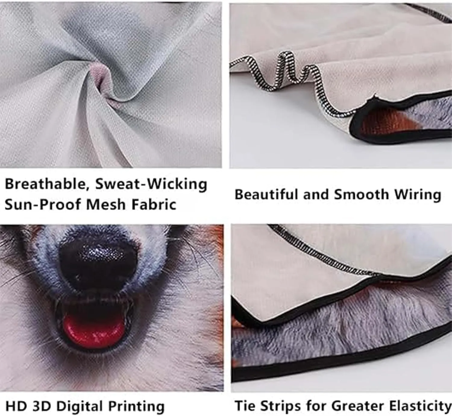 3D Cat Ski Balaclava Sheisty Face Mask with Ears, Animal Ski Mask, Suitable for Music Festivals,Raves,Ski,Halloween or Party Outdoor