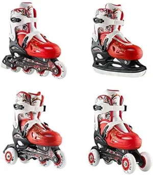 4-in-1 inline skates roller triskates ice skates