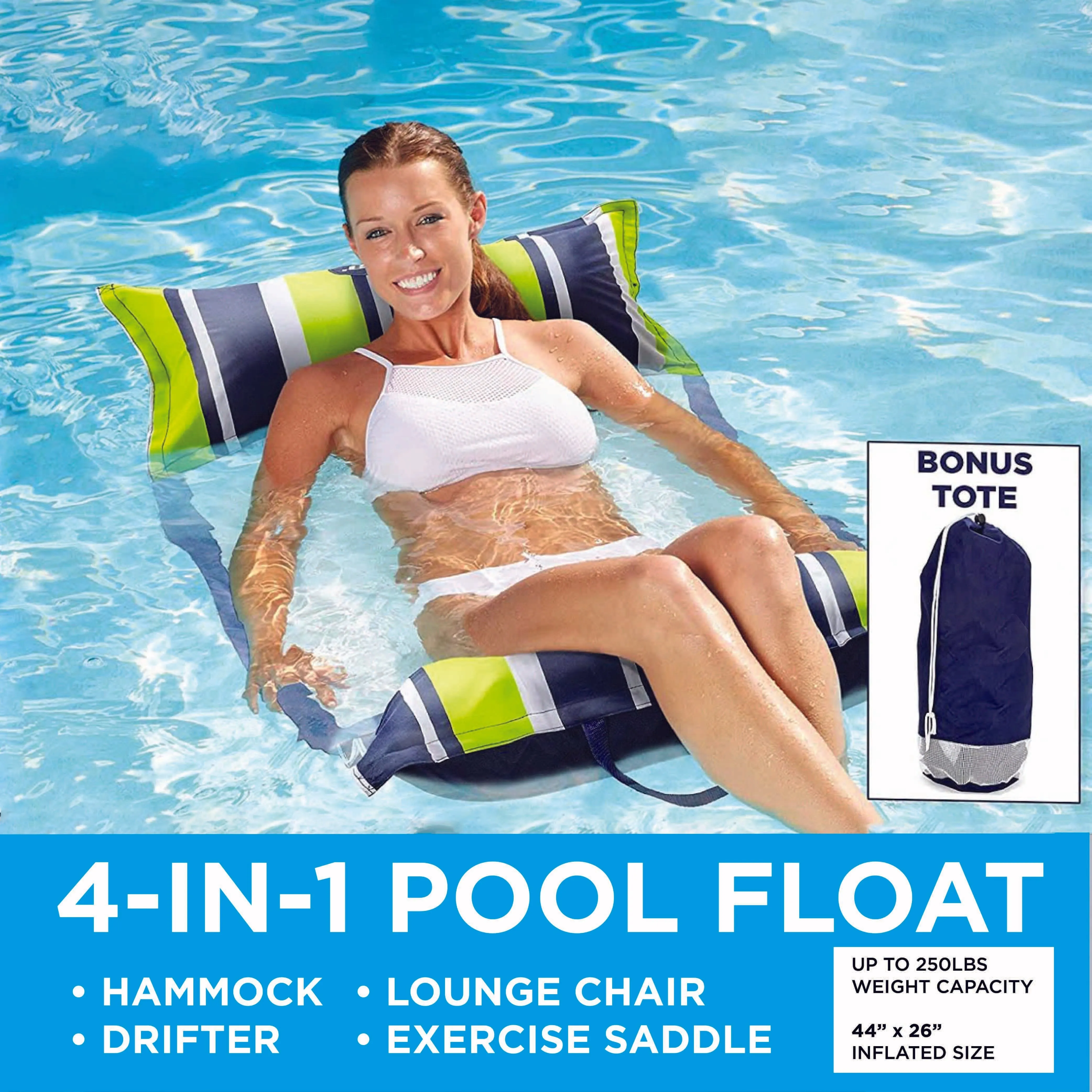 4-in-1 Monterey Multipurpose Saddle Hammock Lounger Raft