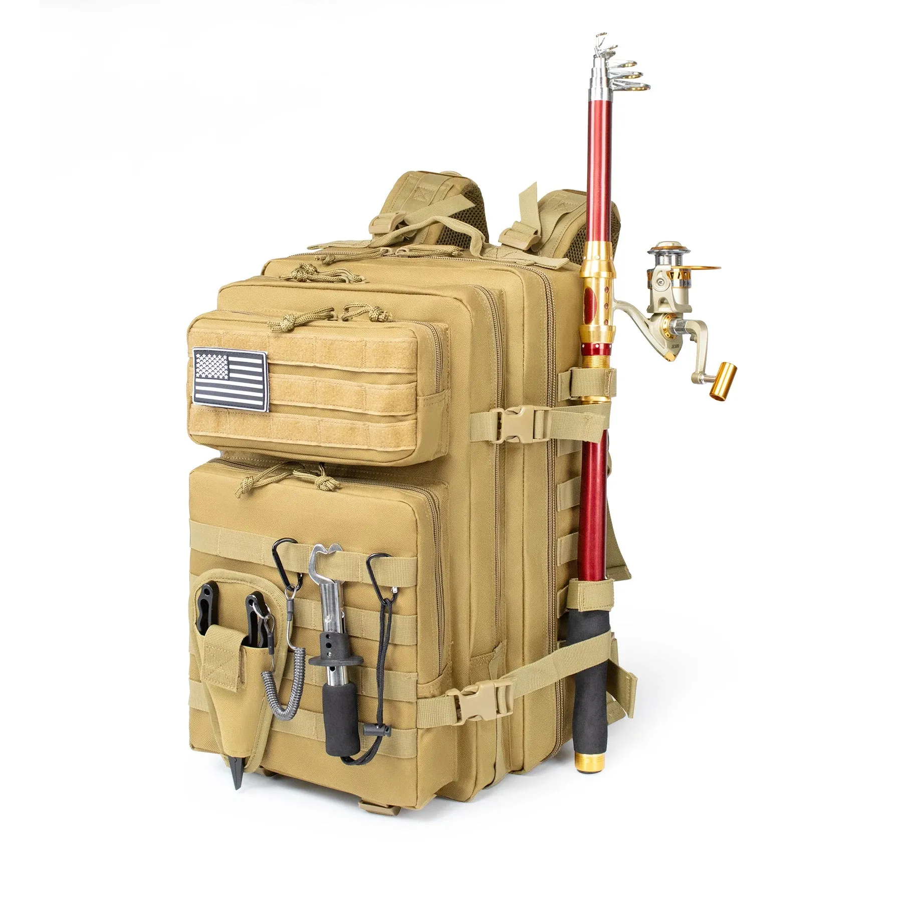 45L Fishing Hunting Bag, Tactical Backpack