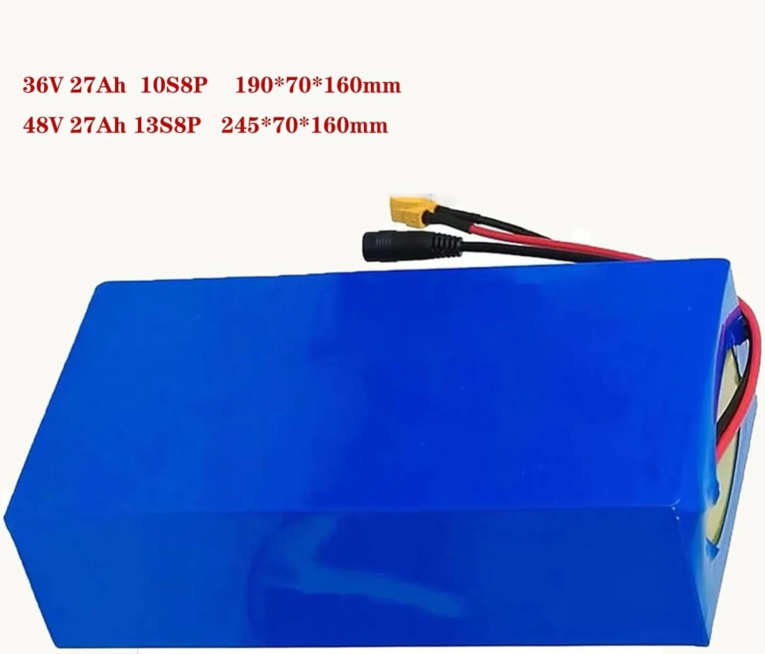 48V 36V Electric Bike Battery 48V 27Ah Ebike Battery Lithium Battery Scooter Battery for 350W 500W 750W 1000W Motor with Charger and BMS