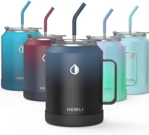 50 oz Big Cup with Handle and Straw, Large Travel Mug Tumbler, Thermal Cup, Vacuum Insulated Keeps Hot or Cold