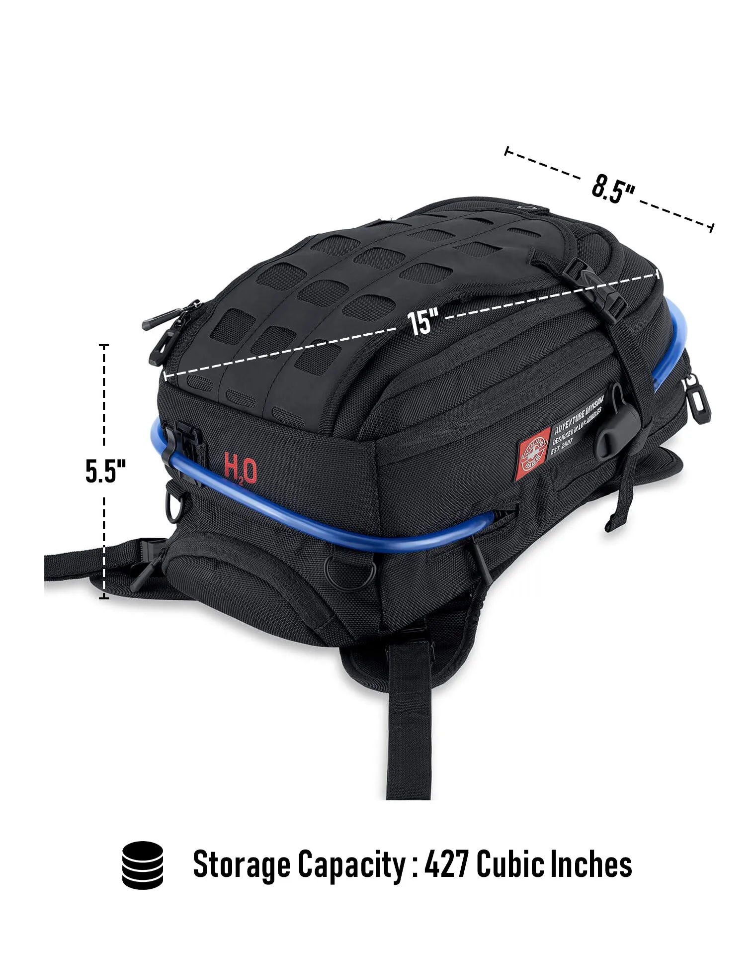 7L - Apex Yamaha ADV Touring Tank Bag with Hydration Pack