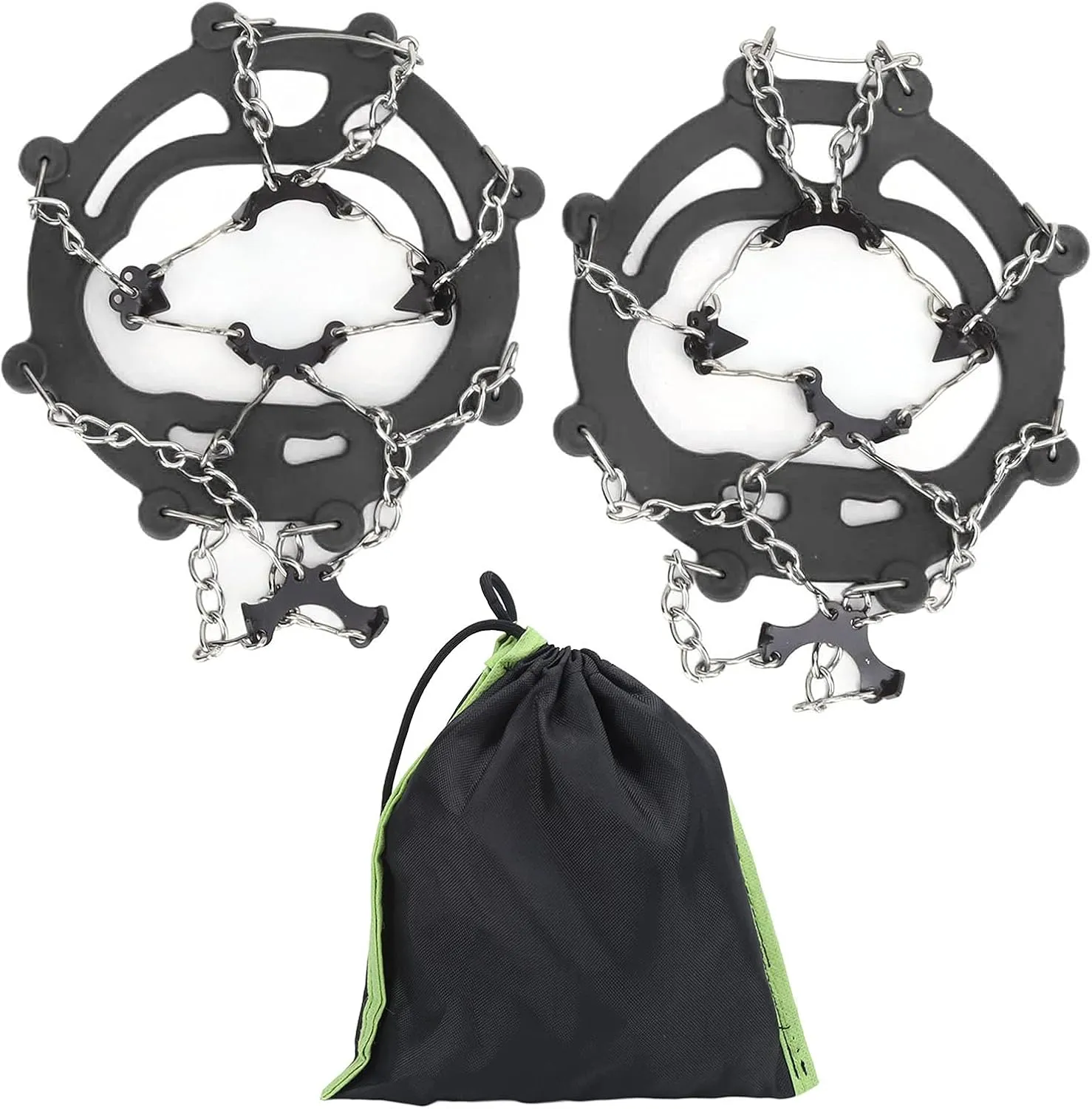 8 Tooth Crampons Foot Cover Ice and Snow Outdoor Walking Weapon Mountaineering Skiing Crampons