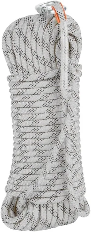 8mm Indoor Outdoor Escape Rope,Static Rescue Rope for Escape Rope, Ice Climbing Equipment, Fire Safety Rescue Rope (Color : White, Size : 8mm x 30m)