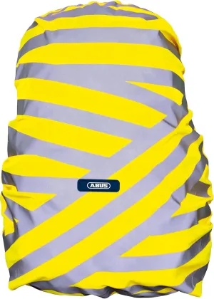 ABUS Reflective Rain Cover for Backpacks - Lumino X-Urban Cover - Waterproof & Visible Backpack Cover - Yellow/Silver