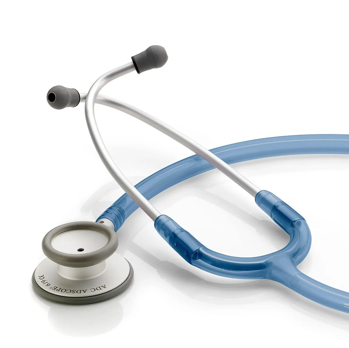 ADC Adscope Lite 619 Ultra Lightweight Clinician Stethoscope with Tunable AFD Technology, Sapphire Ice