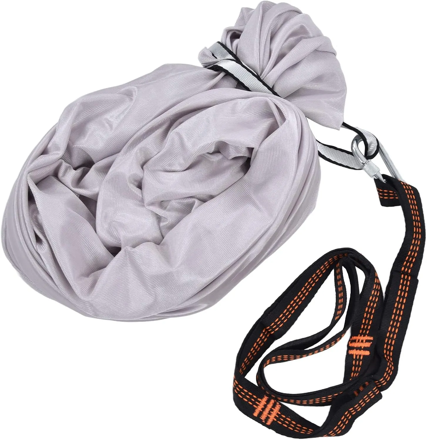 Aerial Silk, Aerial Hammock Yoga Hammock Strength Training Inversion Equipment Safe Breathable Elastic Hammock for Yoga Swing, Yoga Sling, Aerial Dance, Yoga Starter Kit for All, Grey