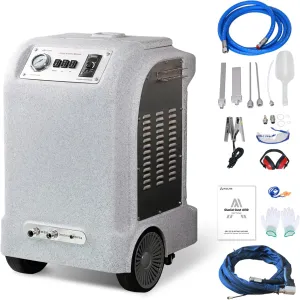 AI30 Dry Ice Blasting Machine with Anti-Clogging System, Rust-Resistant Shell, 33 lbs Dry Ice Cleaning Machine for Cars, Printing, Food, and Machinery Industries, etc.