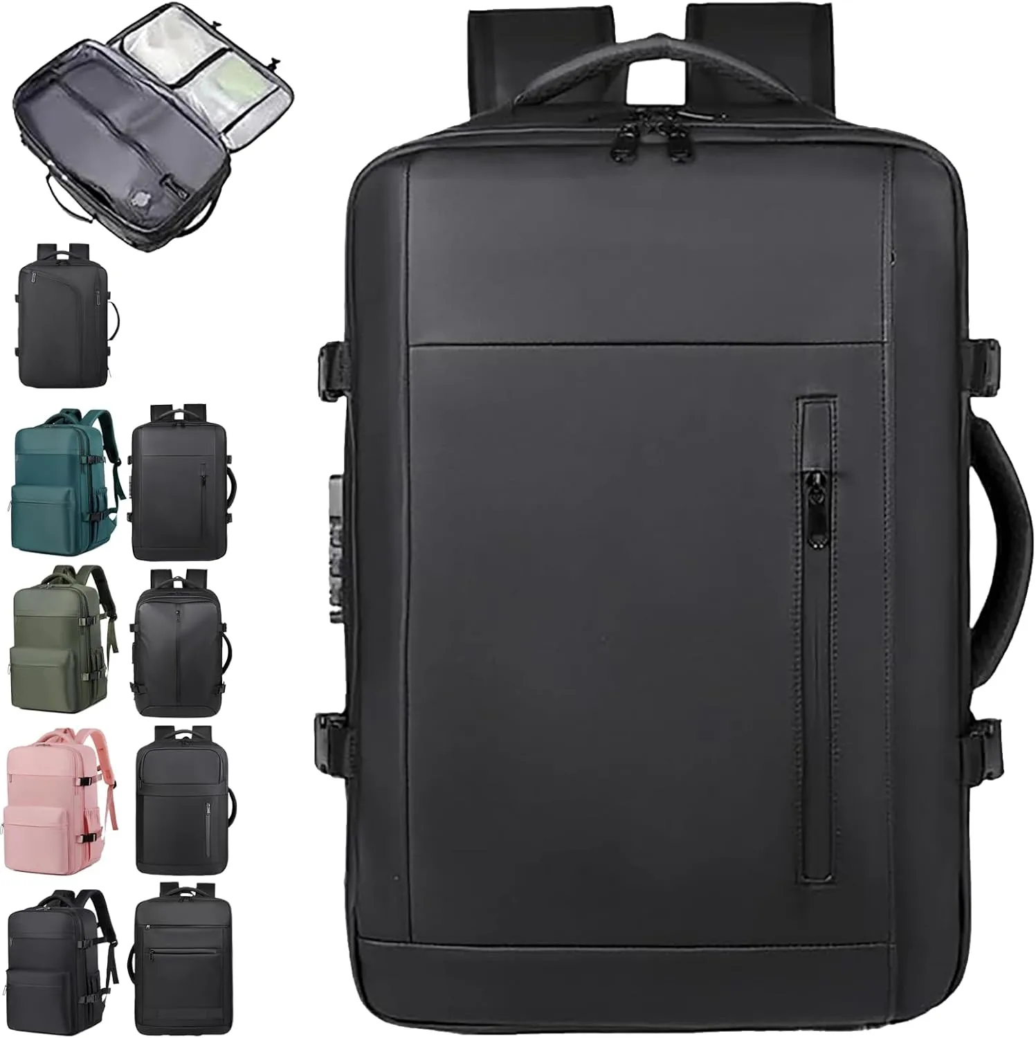 Airback Backpack, Expandable Backpack with Vacuum Compression, Travel Backpack with Vacuum Compression (Type-E)