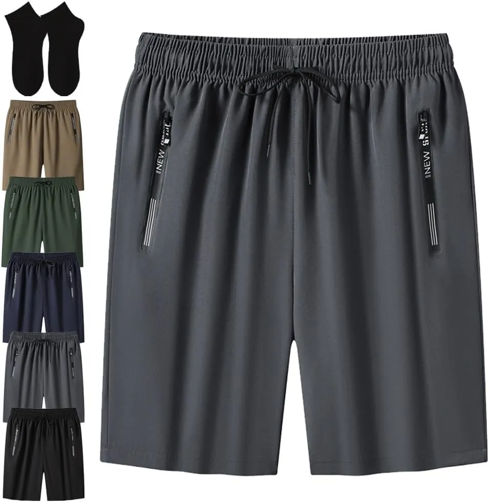 Airyflex Shorts for Women, ICV Shorts for Seniors Men Over 50 Ice Silk Cooling Quick-Dry Active Plus Size Cool Short