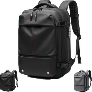 Alepeak Vacuum Backpack,Vacpack Backpack 2.0,60l Expandable Backpack with Vacuum Seal (Black)