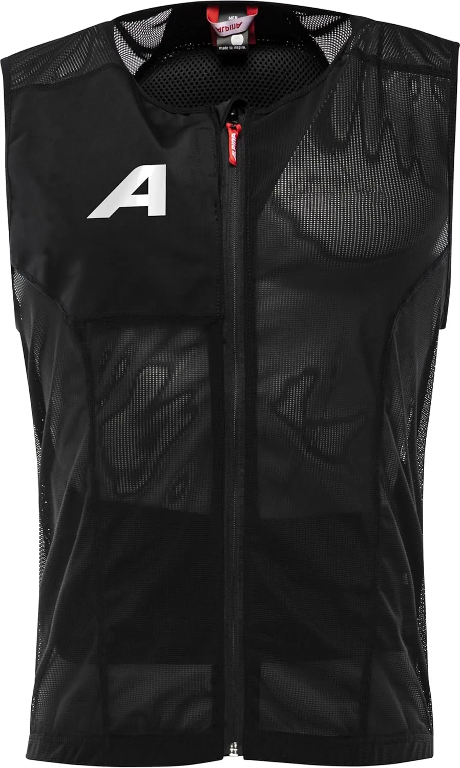 ALPINA Proshield Back Protector Vest Men, Lightweight Flexible Spine Protection for Skiing Snowboarding, Black